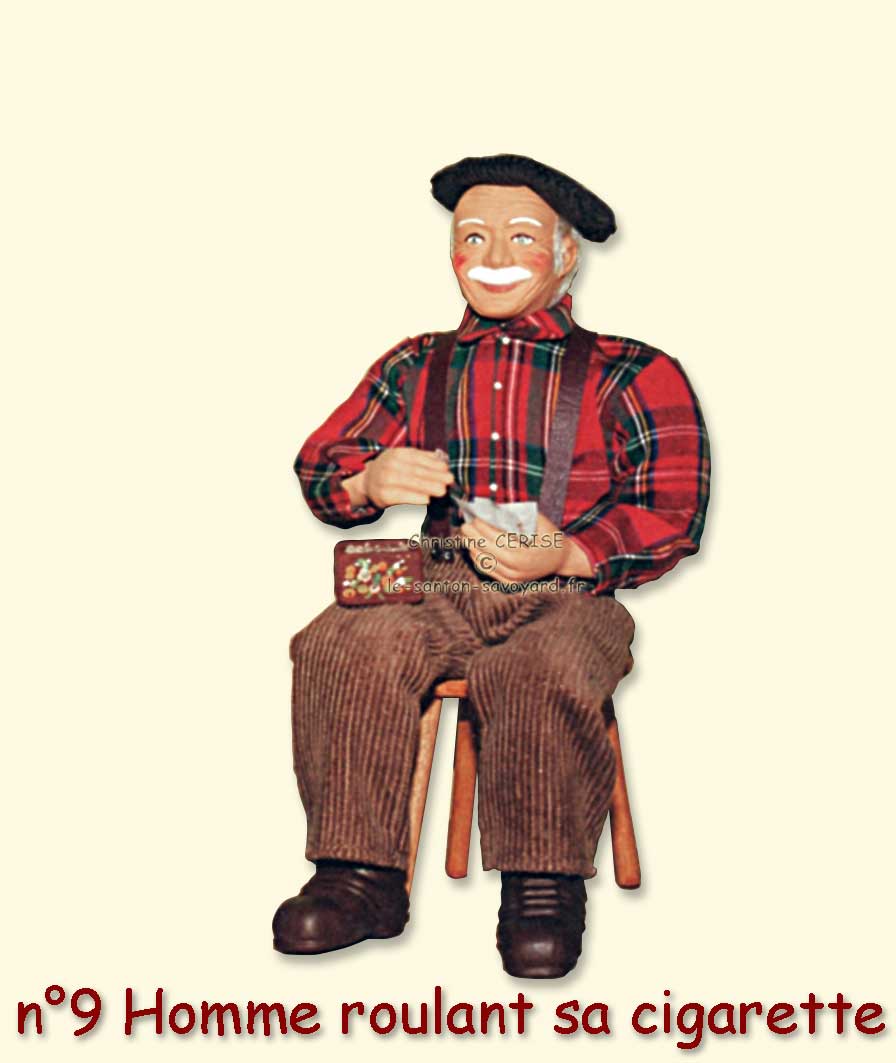 N°9 Homme roulanbt sa cigarette